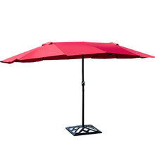 Load image into Gallery viewer, Gymax Outdoor Patio Umbrella 15&#39; Market Umbrella Double-Sided with Crank
