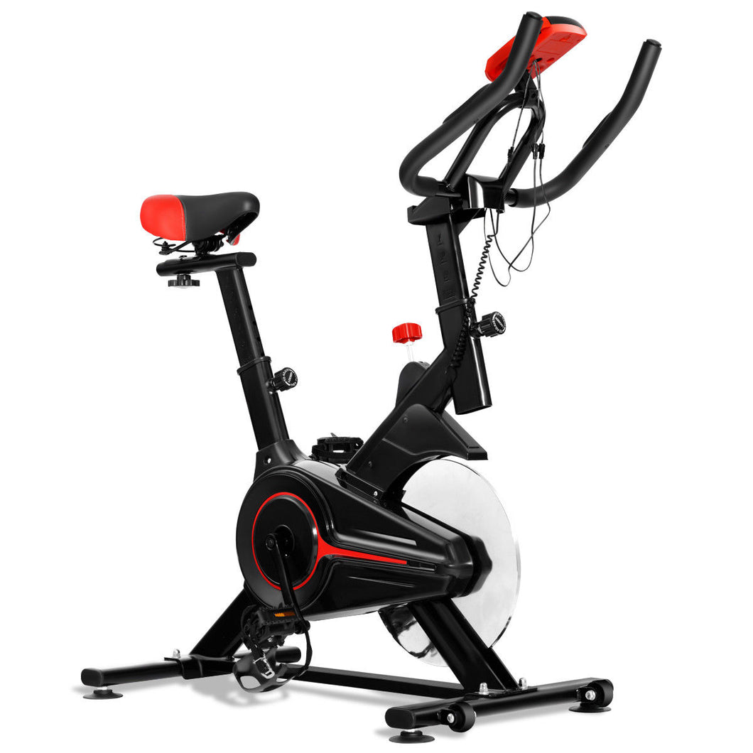 Gymax Indoor Cycling Bike Exercise Cycle Trainer Fitness Cardio Workout LCD Display