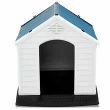 Load image into Gallery viewer, Gymax Plastic Dog House Pet Puppy Shelter Waterproof Indoor/Outdoor Ventilate Blue
