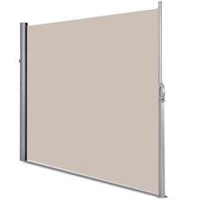 Load image into Gallery viewer, Gymax 118.5&#39;&#39; x 71&#39;&#39; Patio Retractable Folding Side Awning Screen Privacy Divider Beige
