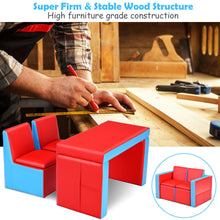 Load image into Gallery viewer, Gymax Multi-functional Kids Sofa Table Chair Set Couch Storage Box Furniture Bedroom
