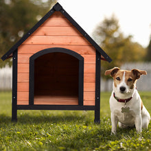 Load image into Gallery viewer, Gymax Dog House Pet Outdoor Bed Wood Shelter Home Weather Kennel Waterproof 4 Size
