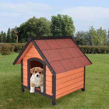 Load image into Gallery viewer, Gymax Dog House Pet Outdoor Bed Wood Shelter Home Weather Kennel Waterproof 4 Size
