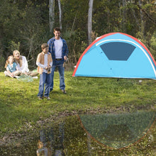 Load image into Gallery viewer, Gymax 3 Person Inflatable Family Tent Camping Waterproof Wind Resistant w/ Bag Pump
