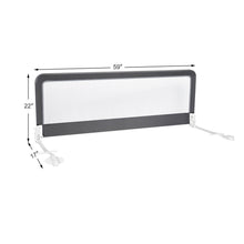 Load image into Gallery viewer, Gymax 59?¡¥?¡¥ Breathable Baby Children Toddlers Bed Rail Guard Safety Swing Down Gray

