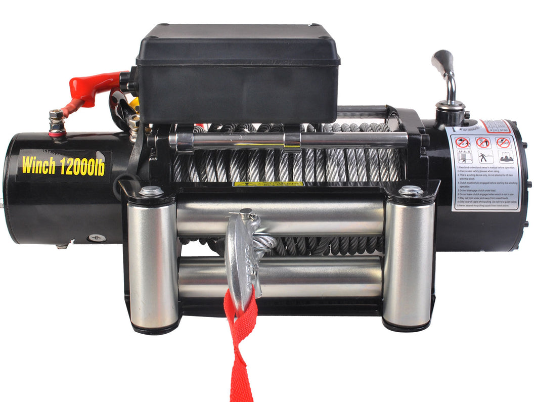 Gymax 12V Electric Recovery Winch Truck SUV Durable Remote Control
