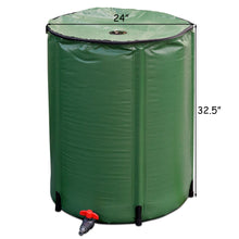 Load image into Gallery viewer, Gymax 60 Gallon Portable Rain Barrel Water Collector Collapsible Tank Spigot Filter
