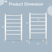 Load image into Gallery viewer, Gymax Freestanding Wall Mounted Electric Towel Rail Rack Bathroom Warmer Heated
