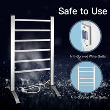 Load image into Gallery viewer, Gymax Freestanding Wall Mounted Electric Towel Rail Rack Bathroom Warmer Heated

