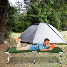 Load image into Gallery viewer, Gymax Aluminum Folding Camping Bed Outdoor Portable Military Cot Hiking Travel W/ Bag
