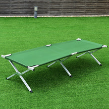 Load image into Gallery viewer, Gymax Aluminum Folding Camping Bed Outdoor Portable Military Cot Hiking Travel W/ Bag
