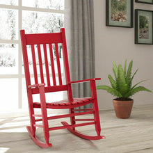 Load image into Gallery viewer, Gymax Solid Wood Rocking Chair Porch Rocker Indoor Outdoor Deck Patio Backyard
