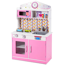 Load image into Gallery viewer, Gymax Kids Wooden Pretend Cooking Playset Cookware Play Set Kitchen Toys Toddler Gift
