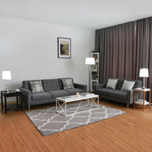 Load image into Gallery viewer, Gymax 3-Piece Lamp Set 2 Table Lamps 1 Floor Lamp Chrome Finished Modern Home Bedroom
