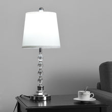 Load image into Gallery viewer, Gymax 3-Piece Lamp Set 2 Table Lamps 1 Floor Lamp Chrome Finished Modern Home Bedroom
