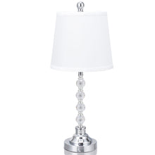 Load image into Gallery viewer, Gymax 3-Piece Lamp Set 2 Table Lamps 1 Floor Lamp Chrome Finished Modern Home Bedroom
