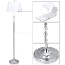 Load image into Gallery viewer, Gymax 3-Piece Lamp Set 2 Table Lamps 1 Floor Lamp Chrome Finished Modern Home Bedroom
