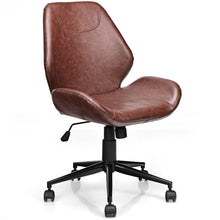 Load image into Gallery viewer, Gymax Office Home Leisure Chair Mid-Back Upholstered Swivel Height Adjustable Rolling
