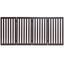 Load image into Gallery viewer, Gymax 35'' Configurable Folding Free Standing 2-6 Panel Wood Pet Dog Safety Fence Brown
