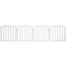 Load image into Gallery viewer, Gymax 24'' Configurable Folding Free Standing 6 Panel Wood Pet Dog Safety Fence White
