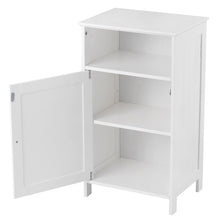 Load image into Gallery viewer, Gymax Bathroom Floor Storage Cabinet Side Table Adjustable Shelf Organize Freestanding
