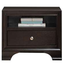 Load image into Gallery viewer, Gymax Vintage Nightstand Solid Wood Sofa Side End Table W/ USB Port &amp; Drawer Brown
