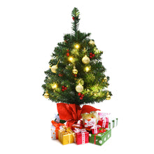 Load image into Gallery viewer, Gymax 24&#39;&#39; Pre-Lit PVC Christmas Tree Battery Operated Tabletop LED Lights Holiday Decor
