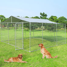 Load image into Gallery viewer, Gymax Large Pet Dog Run House Kennel Shade Cage 15'x15' Roof Cover Backyard Playpen
