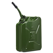 Load image into Gallery viewer, Gymax 5 Gallon 20L Jerry Fuel Can Steel Gas Container Emergency Backup w/ Spout Green
