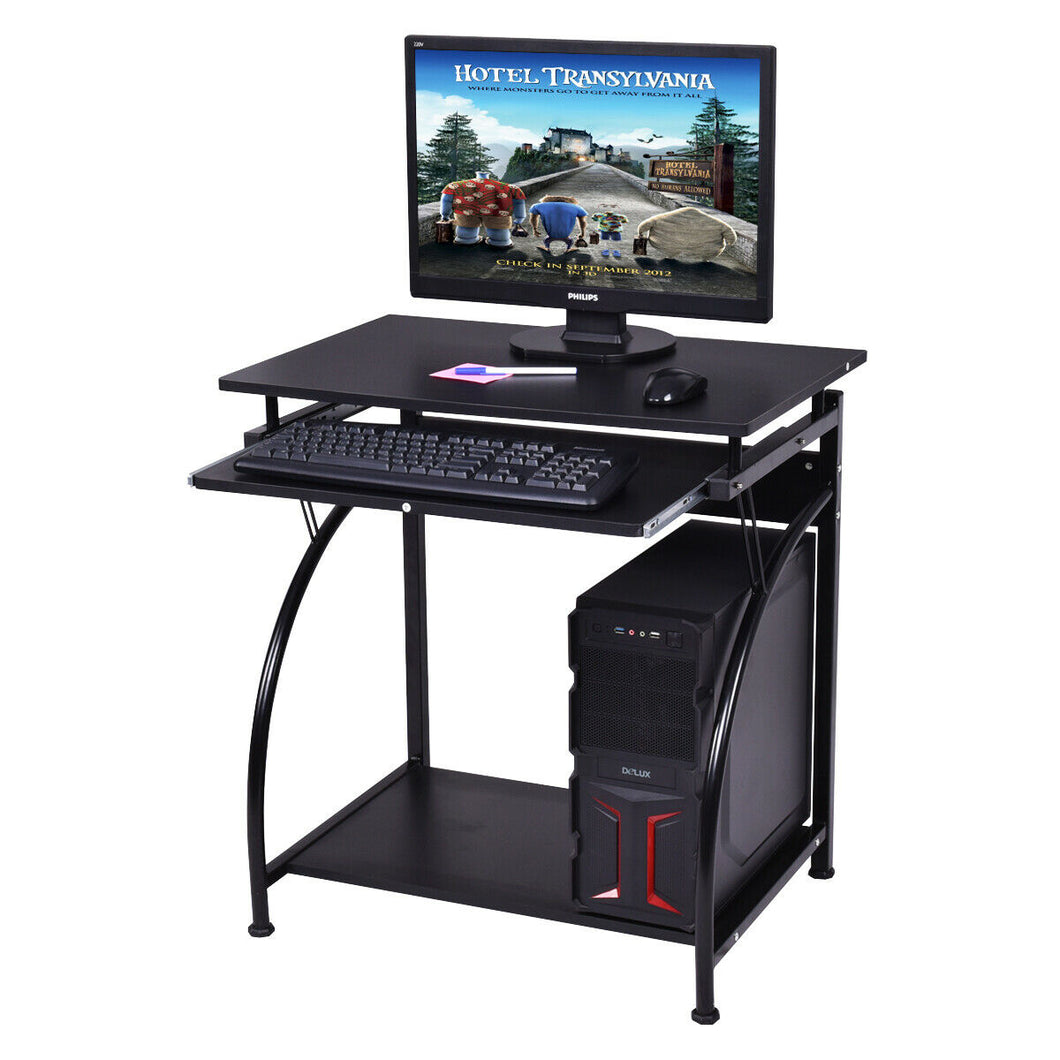 Gymax Computer Desk with Pullout Keyboard Tray PC Desk Desktop Table Workstation Office Furniture