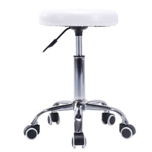 Load image into Gallery viewer, Gymax White Adjustable Hydraulic Rolling Swivel Stool Salon Massage Spa
