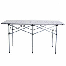 Load image into Gallery viewer, Gymax Large Folding Outdoor Picnic Camp Aluminum Easy Table Portable Suitcase W/Bag
