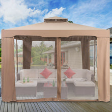 Load image into Gallery viewer, Gymax 10'x 10' Canopy Gazebo Tent Shelter W/Mosquito Netting Outdoor Patio
