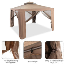 Load image into Gallery viewer, Gymax 10'x 10' Canopy Gazebo Tent Shelter W/Mosquito Netting Outdoor Patio
