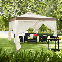 Load image into Gallery viewer, Gymax 10&#39;x 10&#39; Canopy Gazebo Tent Shelter Mosquito Netting Outdoor Patio
