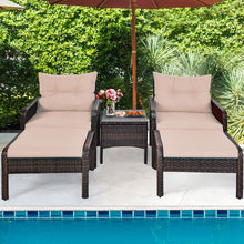 Load image into Gallery viewer, Gymax 5 PC Patio Set Sectional Rattan Wicker Furniture Set Home Outdoor
