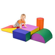 Load image into Gallery viewer, Gymax Crawl Climb Foam Shapes Playset Softzone Toy Toddler Preschoolers Kids
