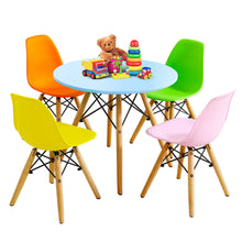 Load image into Gallery viewer, Gymax 5 PC Kids Colorful Round Table Chair Set w/ 4 Armless Chairs
