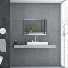 Load image into Gallery viewer, Gymax Rectangle Mirror Wall Mounted Bathroom Beveled Silver Mirror Frameless
