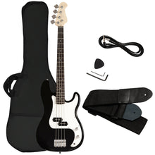 Load image into Gallery viewer, Gymax Electric Bass Guitar Full Size 4 String w/ Bag Strap Guitar Pick Amp Cord Black
