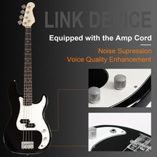 Load image into Gallery viewer, Gymax Electric Bass Guitar Full Size 4 String w/ Bag Strap Guitar Pick Amp Cord Black
