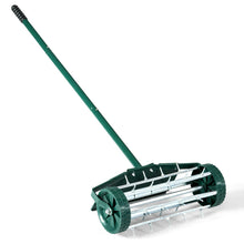 Load image into Gallery viewer, Gymax 18-inch Rolling Lawn Aerator Rotary Push Tine Spike Soil Aeration W/Fender
