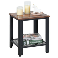 Load image into Gallery viewer, Gymax Industrial End Table 2-Tier Side Table W/Storage Shelf Rustic Sofa Table
