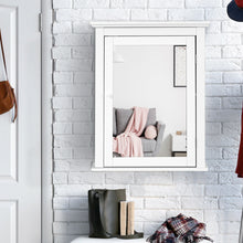 Load image into Gallery viewer, Gymax Bathroom Mirror Cabinet Wall Mounted Adjustable Shelf Medicine Storage White
