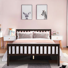 Load image into Gallery viewer, Gymax Wood Bed Frame Wood Slats Support Platform W/Solid Headboard&amp;Footboard Full Size
