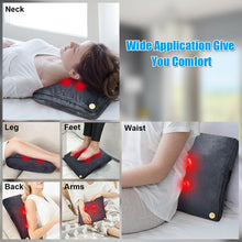Load image into Gallery viewer, Gymax Shiatsu Massage Pillow Back Neck Massager Kneading w/ Heat Shoulder Pain Relief
