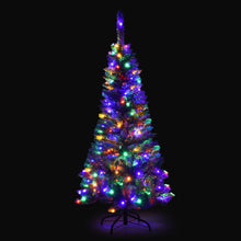 Load image into Gallery viewer, Gymax 4.5ft Colorful Lights Spruce Hinged Tree with 150 Colorful LED Lights
