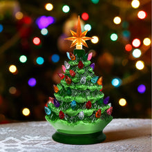 Load image into Gallery viewer, Gymax 9.5 Inch Artificial Christmas Tree Mini Ceramic Tabletop Tree Home Decor
