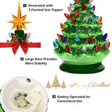 Load image into Gallery viewer, Gymax 9.5 Inch Artificial Christmas Tree Mini Ceramic Tabletop Tree Home Decor
