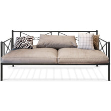 Load image into Gallery viewer, Gymax Metal Daybed Frame Twin Size Multifunctional Platform Bed Stable Steel Slats
